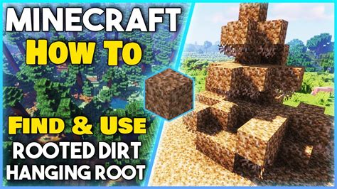 minecraft rooted dirt|what do hanging roots minecraft.